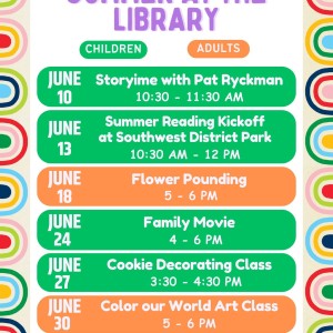 June Summer Fun  at the Goldston Library